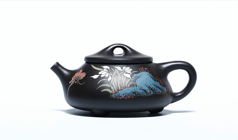 石瓢手工紫砂壺，精致典雅紫砂壺