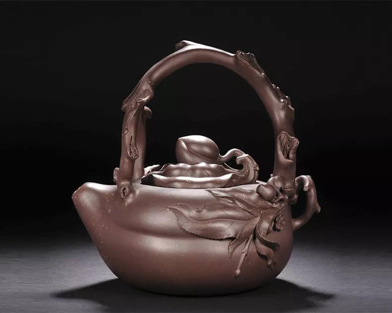 10種最美花器提梁壺，精美別致雕花紫砂壺!