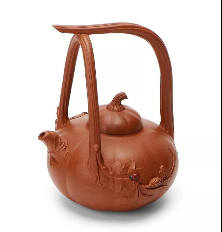 10種最美花器提梁壺，精美別致雕花紫砂壺!