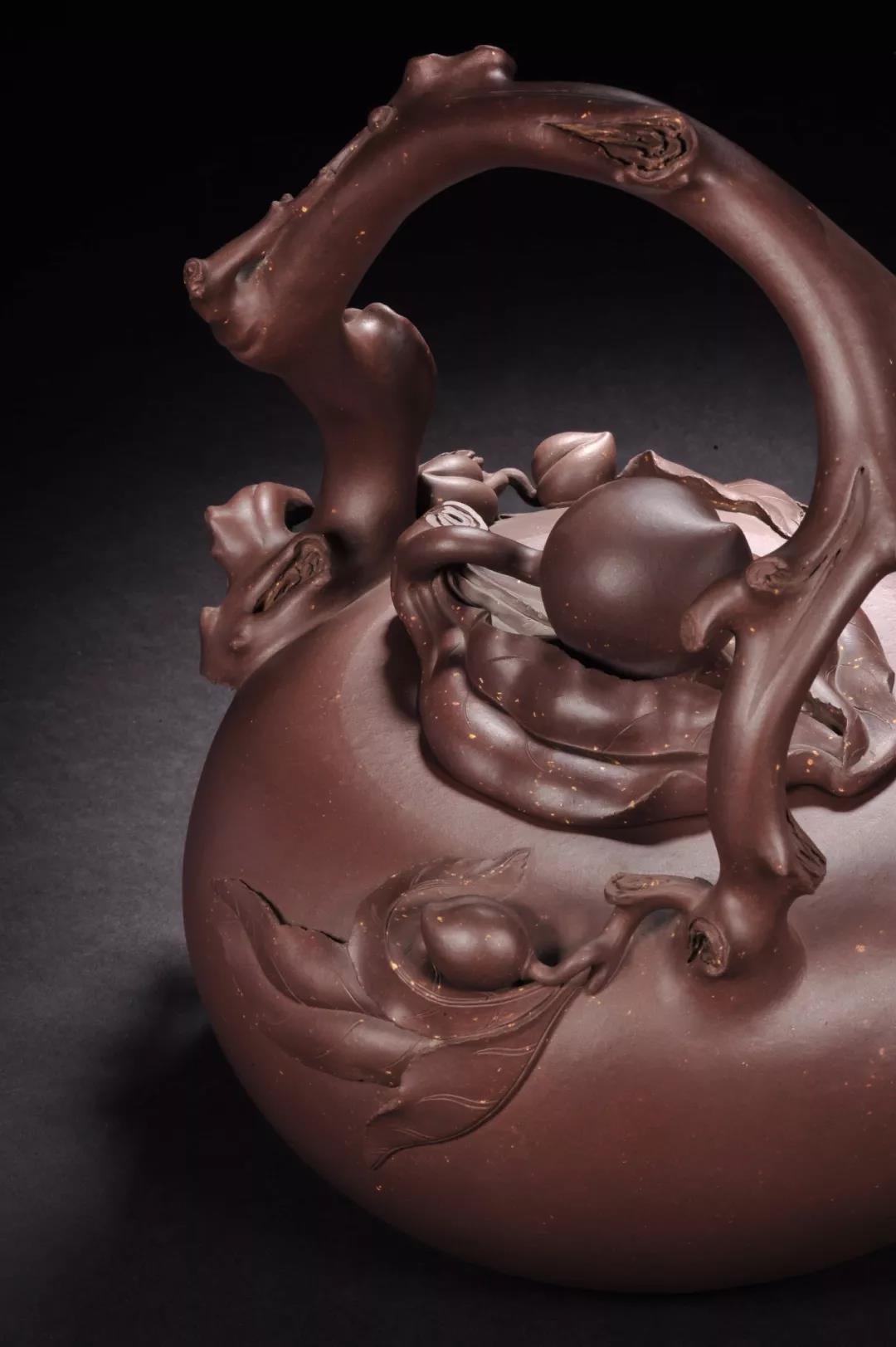 10種最美花器提梁壺，精美別致雕花紫砂壺!