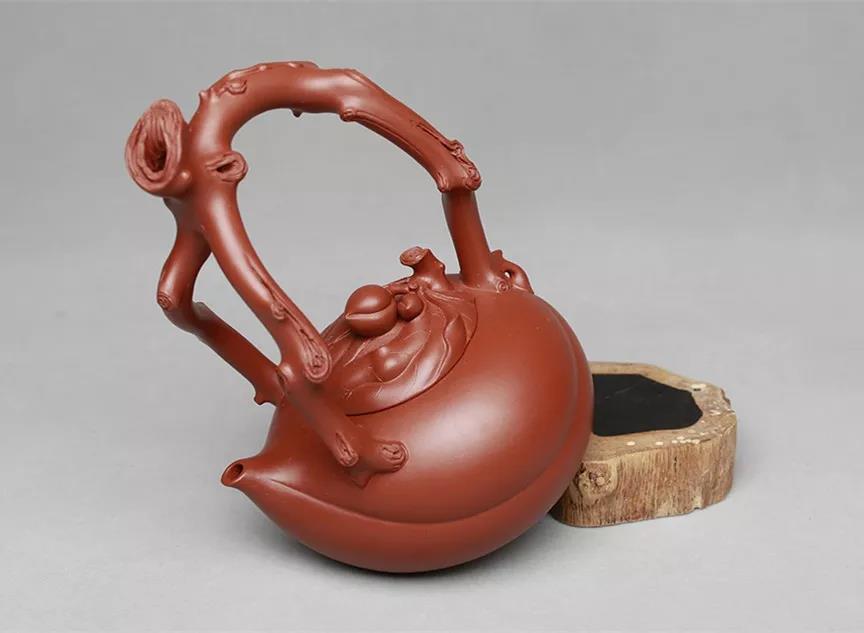 10種最美花器提梁壺，精美別致雕花紫砂壺!