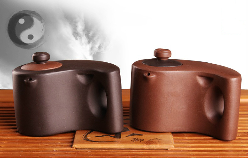 太極陰陽(yáng)紫砂壺，創(chuàng)意格紫砂壺